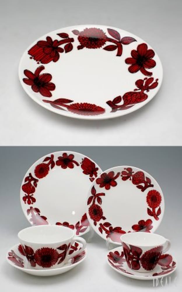Gustavsbergグスタフスベリ RED ASTER プレート18cm 新品 Amazon.co.jp: グスタフスベリ(Gustavsberg) レッドアスター RED